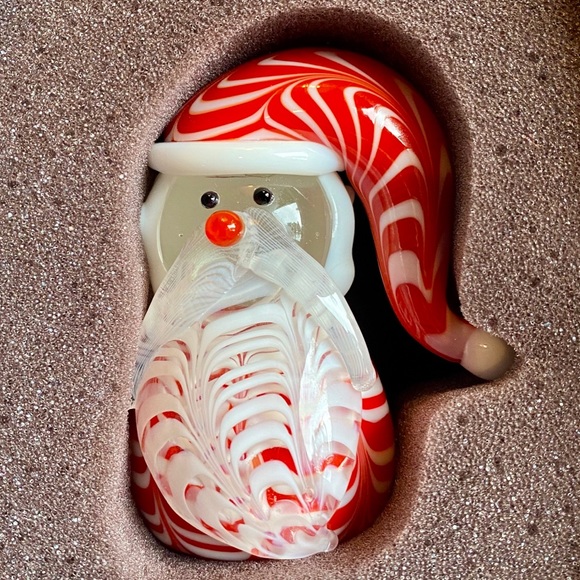 FITZ & FLOYD Glass Santa - Picture 5 of 13